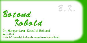 botond kobold business card